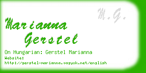 marianna gerstel business card